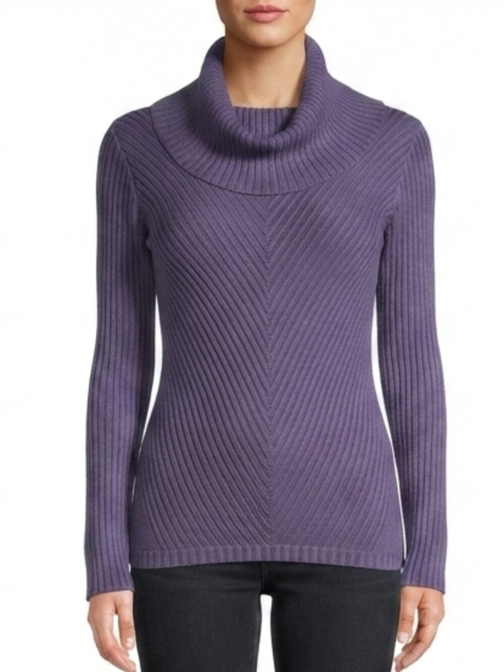 Jones New York Collection Cowl Neck Amethyst Sweater NEW Sz. SP
